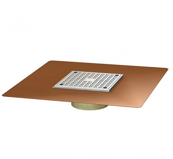 Img of TB Thin Membrane Deck Drain 2" No Hub